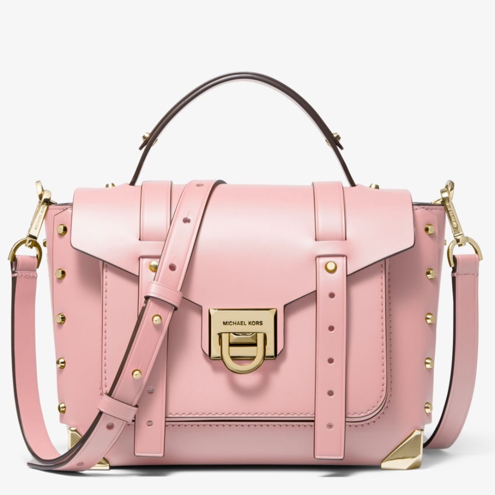 MICHAEL KORS Manhattan Medium Satchel - Powder Blush - Picture 1 of 6